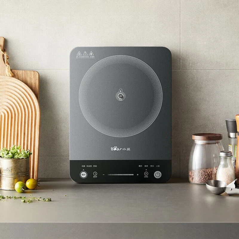 2200W High Power Induction Cooktop New Model Household Touch Button Durable 9 Gears Intelligent Precise Temperature Control