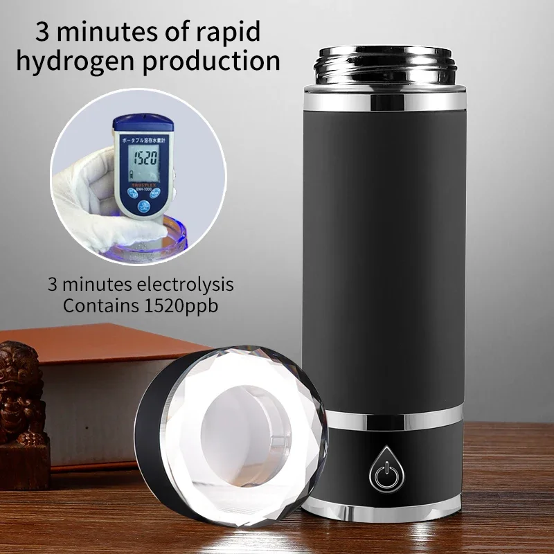 Hydrogen Rich Generator Water Ionizer Bottle Purify Water Alkaline Thermal Cup Ozone Residual Chlorine Exhaust