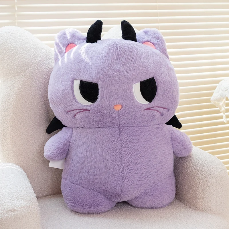 

Мультяшный плюшевый ангел-дьяволёнок, чёрный монстр, детская игрушка-компаньон, кукла-обнимашка