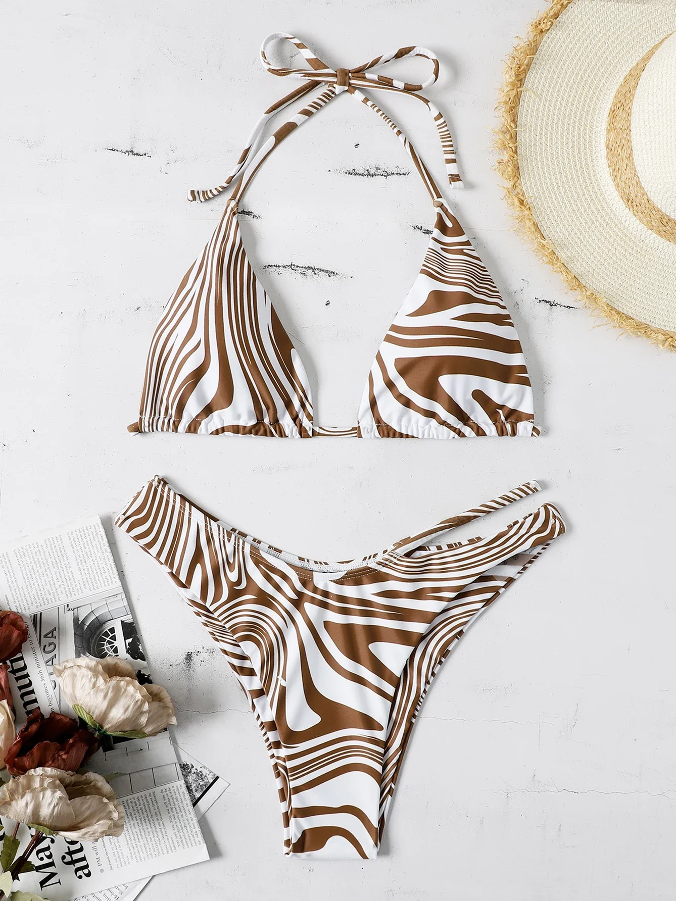 Sexy Micro Bikini 2023 Halter Badmode Vrouwen Badpak Vrouwelijke String Bikini Set Zwemmen voor Badpak Vrouw Beachwear biquini