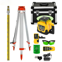 SIHAO 360 Rotary Laser Level Tool Red Green Beam Self-Leveling Vertical Horizontal Cross Line Professional Powerful Measurement