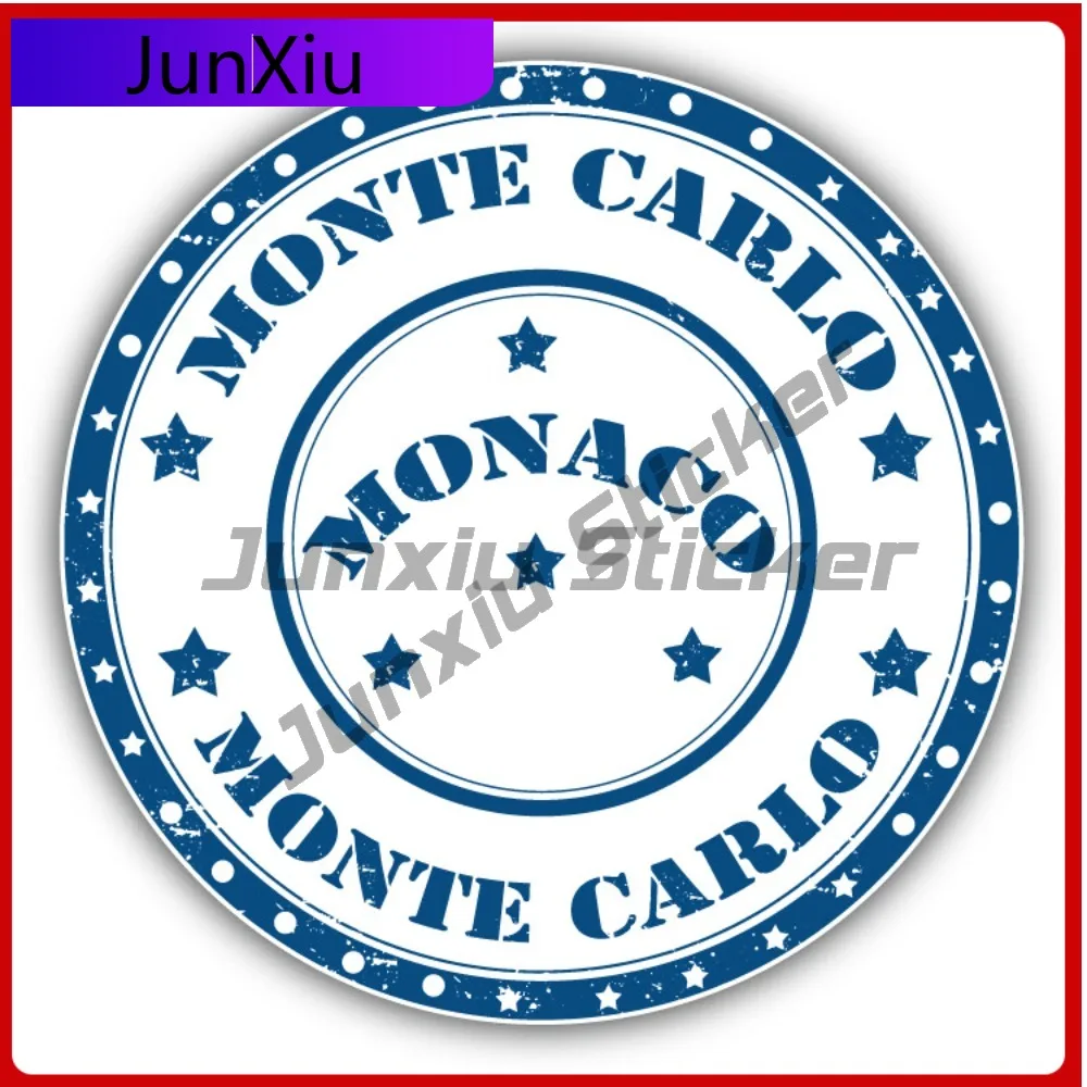 

Monaco Monte Carlo Creative Sticker Stamp Travel Car Decal Bumper Stickers For Campers Anime Style SUV Use Waterproof Vinyl D