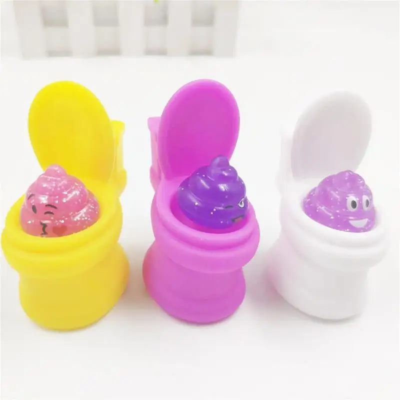 New Toilet Poop Toy PVC Creative Squeeze Toy Decompression Vent Knead Pranks Funny Jokes Tricky Toy 1pcs Random Color