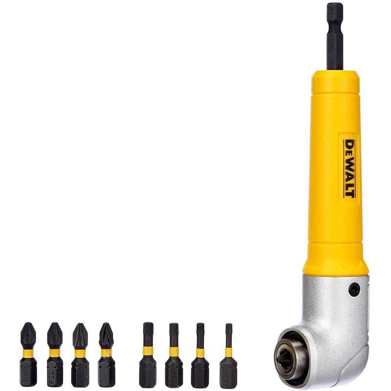 DEWALT DWARA120 DT71517T Original 90° Right Angle Torsion Drill Attachment Multipurpose Highly Durable Impact Driver Accessories