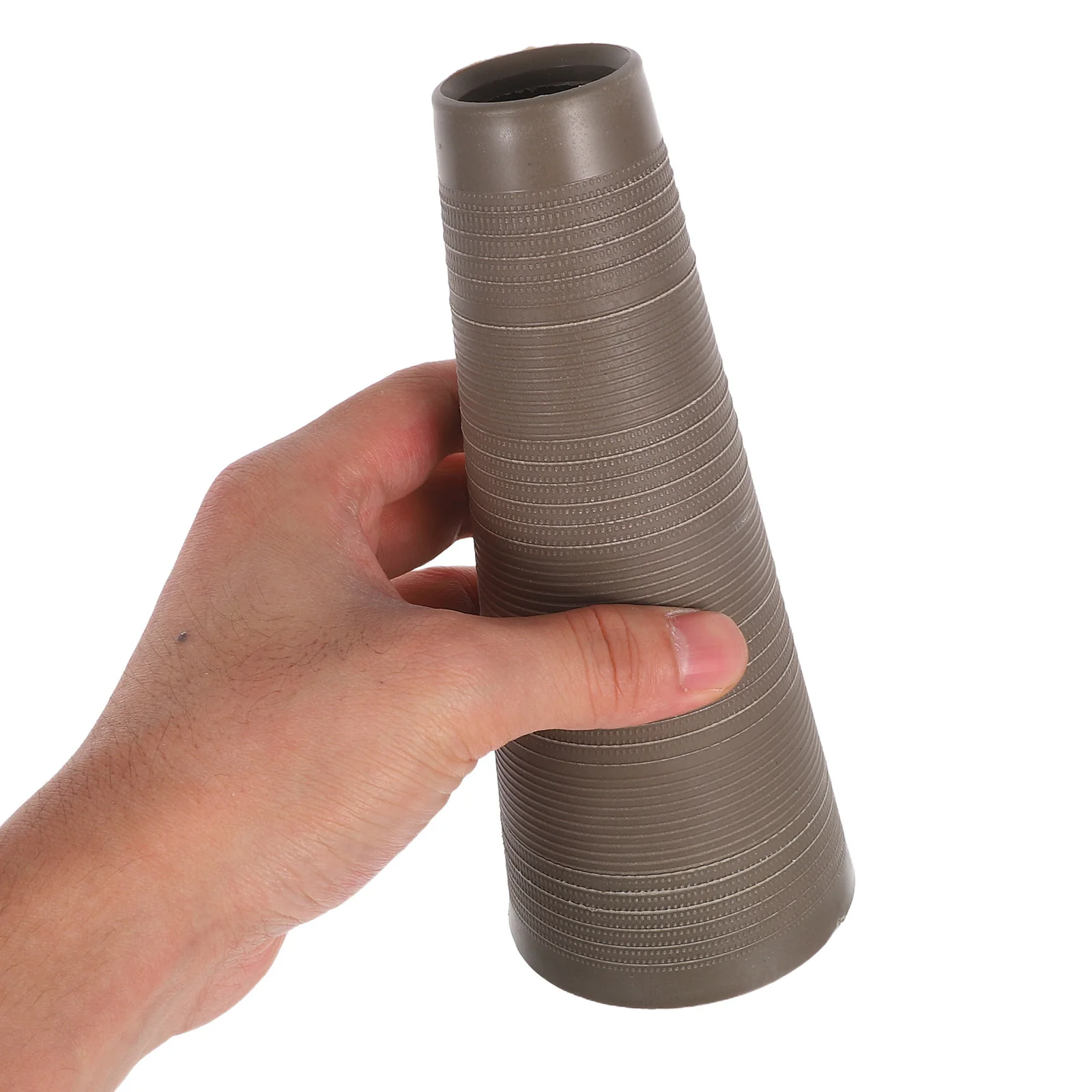 10 Uds. Tubos de hilo cónico de plástico, tubos para bobinar hilo, coser, tejer, bordado de ganchillo, carretes artesanales, carretes de hilo de ganchillo gris