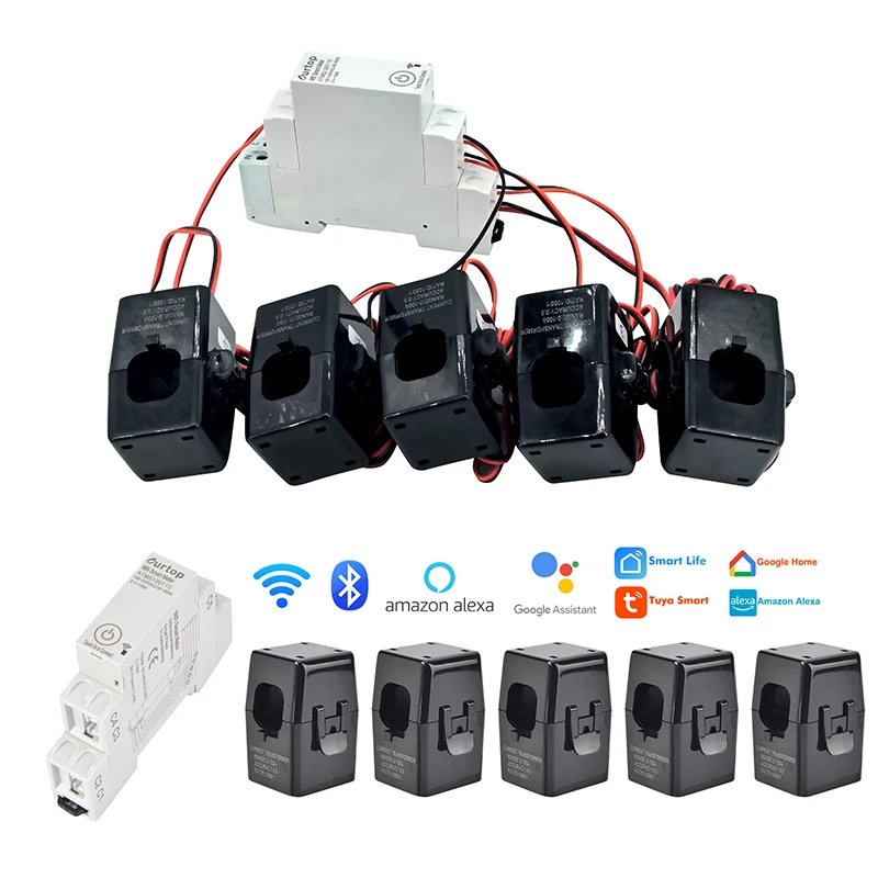 5-Channel Single-Phase Tuya Smart Energy Meter - Hot-Selling Manufacturer Energy Monitoring Device for Home Automation