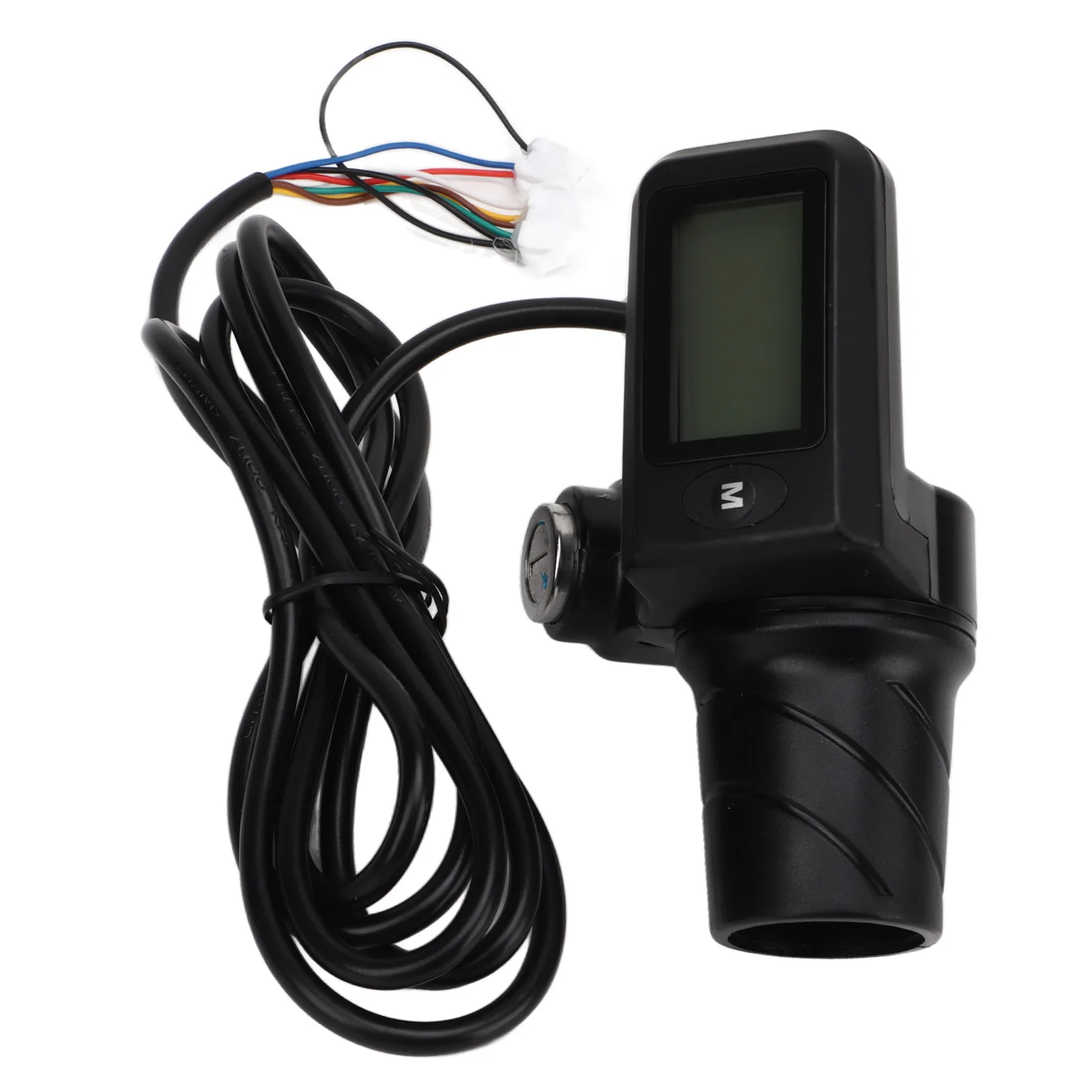 805 LCD Display Panel Throttle Grip Set Electric Bike Scooter Twist Half Throttle Grip with LCD Panel for 22.5mm Handlebars