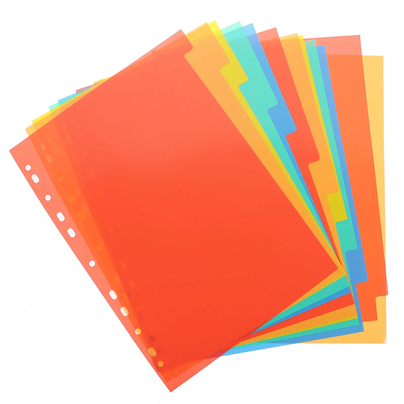 

3 комплекта, разделители для переплетов формата А4, прочные пластиковые разделители страниц для переплетов с 1 отверстием, тетради, органайзер для документов, школьный офис