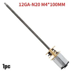 1pc 12GA-N20 M4*100mm Lead Screw 3/6/12V Micro Reduction Gear DC Motor 15/30/50/60/100/200/300/500/1000 RPM