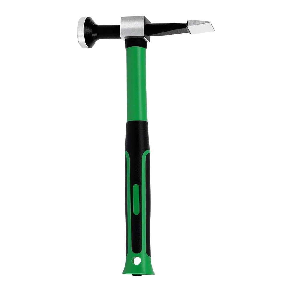 315mm Pointed Square Head Metal Hammer Fiberglass Handle Auto Body Repair Chisel For Car Maintenance Hand Tools Garden Supplies