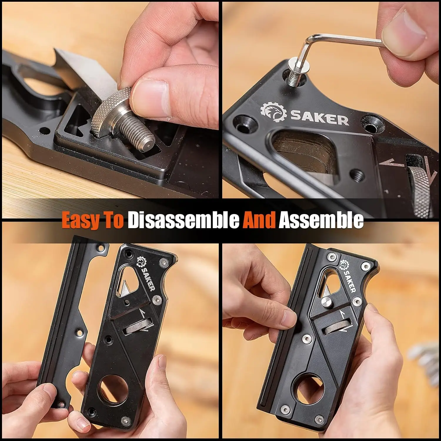 أداة تسطيح زاوية حافة النجارة مع محدد موقع مساعد، مسوي شطب يدوي مناسب للحواف السريعة