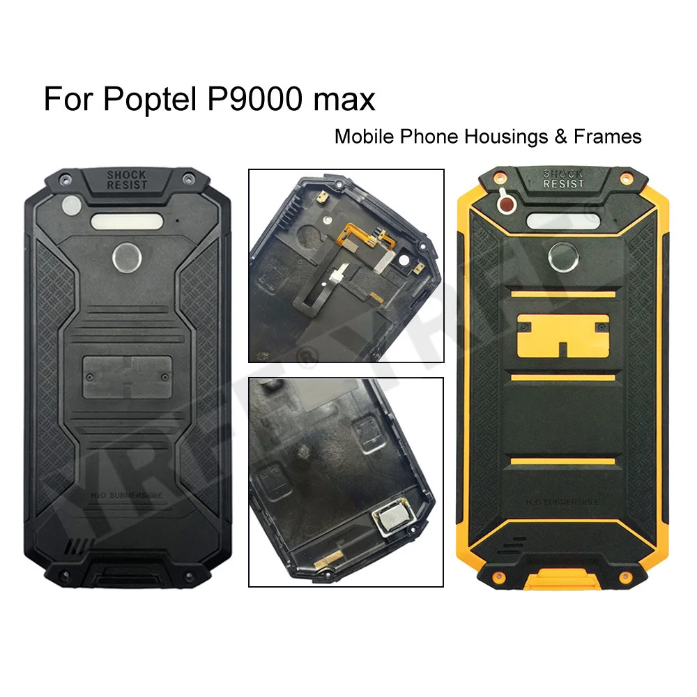 

For Poptel P9000 Max Battery Back Cover Door Phone Housings Frames Case Free Shipping