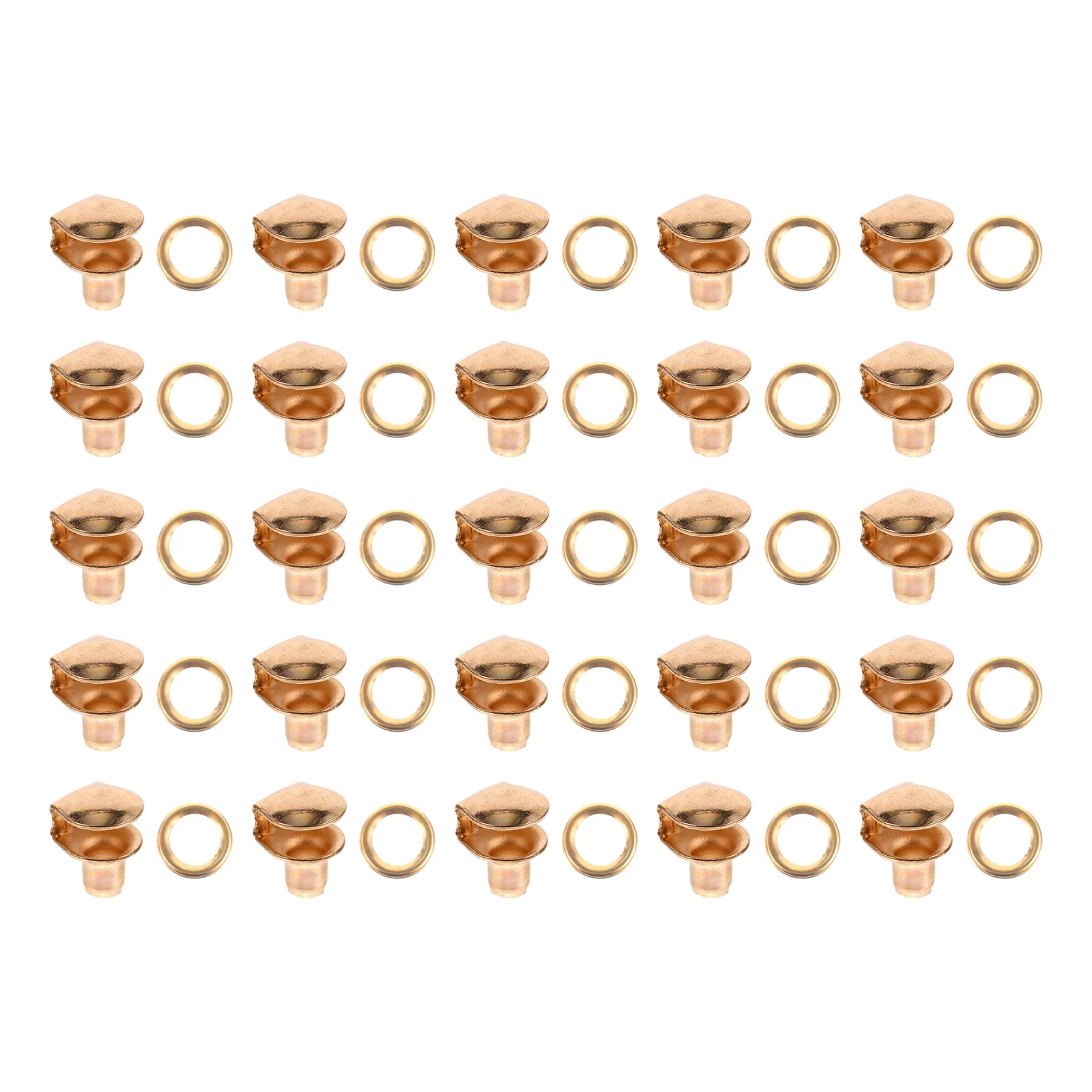 

20pcs Shoe Lace Connectors Buckle Boot Diy Fixing Hooks Repair Kit Brass Buttons Iron Washers Shoelace Accessories Durable Safe