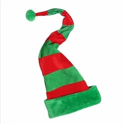 Christmas Hat Plush Santa Hat Ornament Christmas Cap Hats 2024 New Year Xmas Party Funny Theme Props Decoration Supplies
