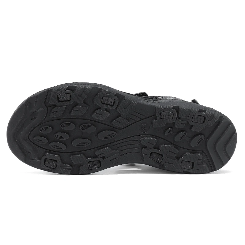 Summer Outdoor Men's Sandals Casual Anti-Slip Thick Bottom Soft Hiking Beach Flat Shoes TPR Outsole for Men Sport Running Sandal image 6