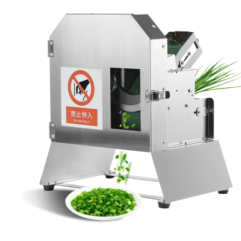 Электрическая овощерезка, многофункциональная коммерческая ремень из нержавеющей стали, двигатель из чистой меди, емкость 100 кг/ч, кухня