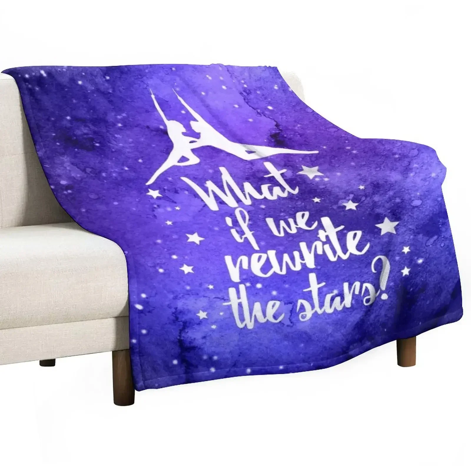 

Greatest Showman Rewrite the Stars Watercolour Galaxy Throw Blanket valentine gift ideas christmas gifts Picnic Blankets