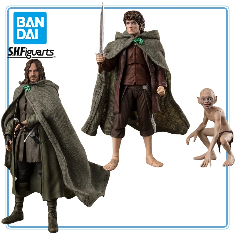 

BANDAI Original S.H.Figuarts The Lord of The Rings: The Fellowship of Ring Aragorn II Elessar Gifts Toys Model