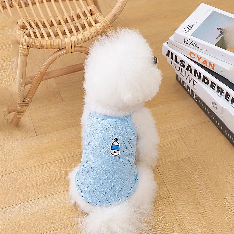 Summer Suspender Dog Clothes Soft Thin Dog Cooling Vest  Cute Puppy Dress Bichon Chihuahua Clothing Dog Products Costumes 2023