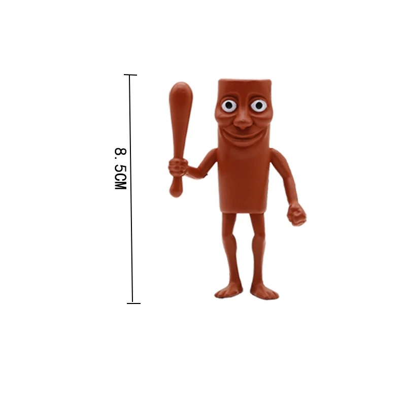 Grensoverschrijdend nieuw product Buitenlands AI Shanhaijing-beeldje, allemaal gemaakt van houten stokken Tralala met schoenen Shark Figuri