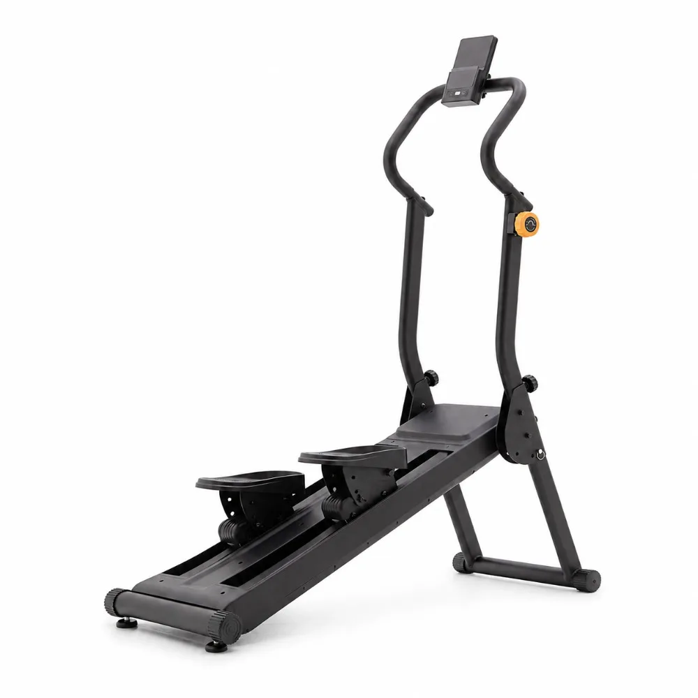 Foldable Stair Climber Machine Steel Home Fitness Stepper Magnetic Resistance Workout Climbing Machine Phone Holder Double Rail - view 2