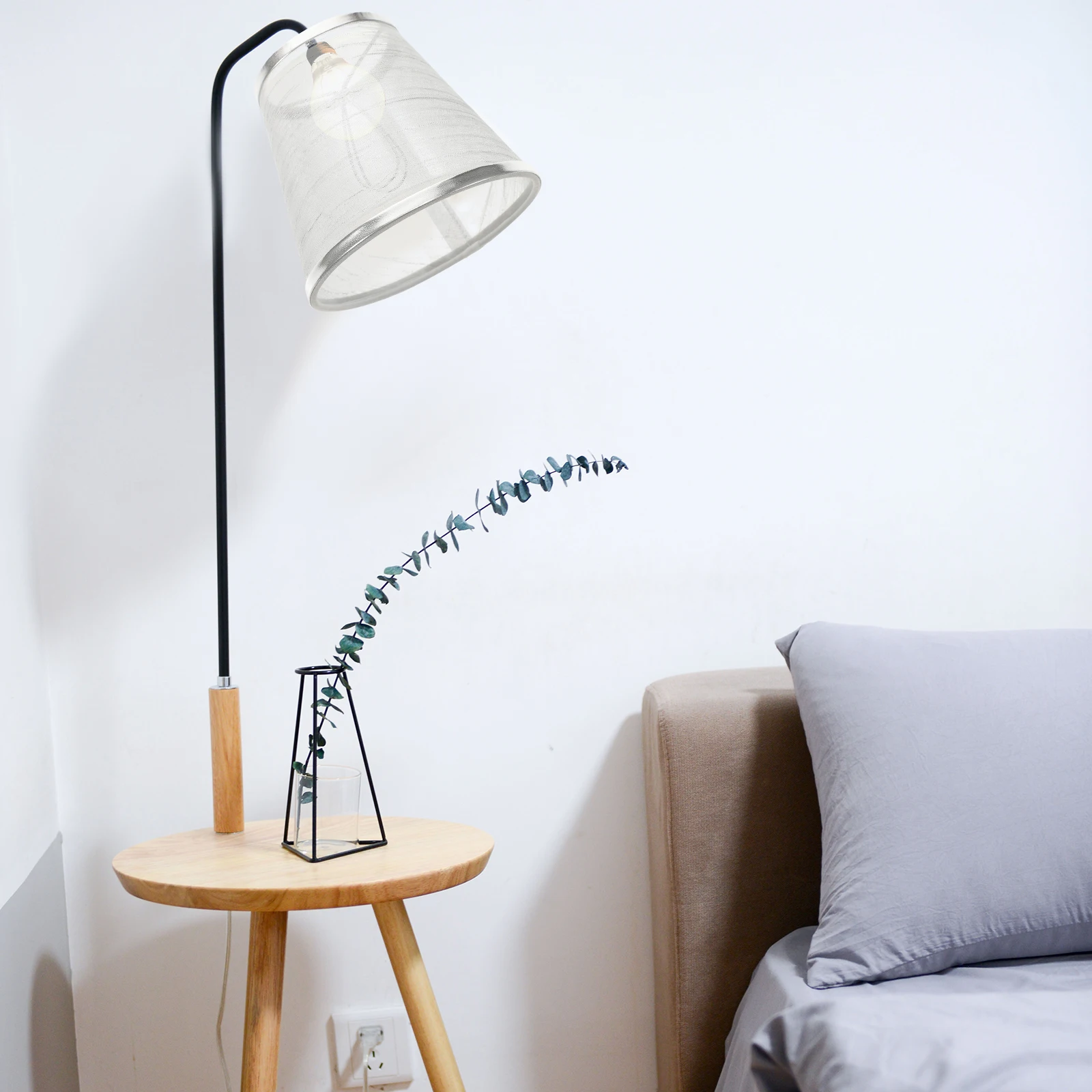 

Simple Fabric Lampshade Replacement For Table Desk Bedside Wall Lamps Clip On Design Cloth Lamp Shade Cover Decorative Light