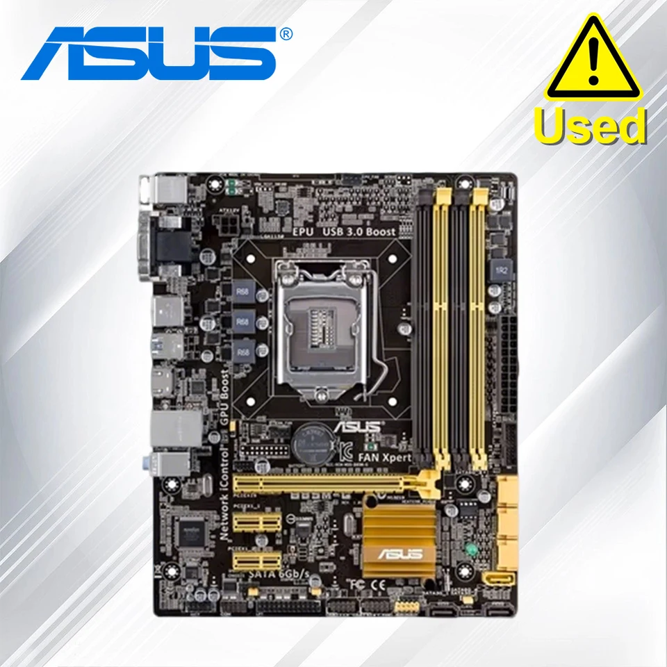 Asus B85M-G用のオリジナルb85マザーボード,lga 1150コネクタ,i3,i5,i7