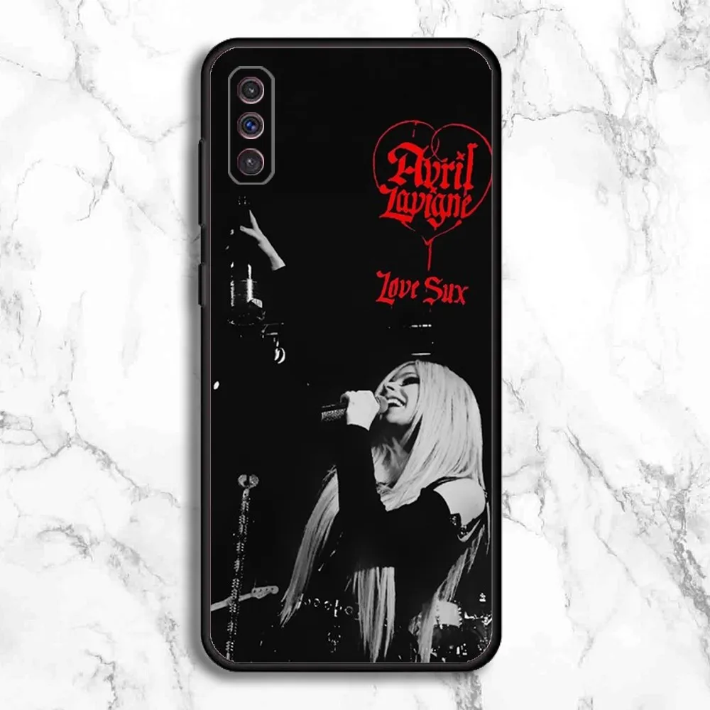 Singer Avril Lavigne Phone Case For Samsung Galaxy A13,A21s,A22,A31,A32,A52,A53,A71,A80,A91 Soft Black Phone Cover