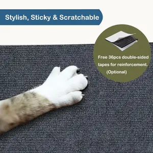 لوح خدش ذاتي اللصق مضاد للقطط ، حماية أريكة ، سجادة قابلة للتشذيب ، قطط خدش DIY ، شحذ الكفوف ، الجدار أعلى 9 مبيعات خدش أريكة - رقم 10