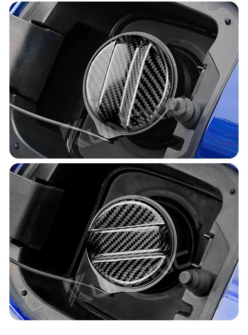 Dry Carbon Fiber Für Hyundai Elantra Sonata Santa Accent Azera Tucson KIA Sedona Sorento Soul Spectra Kraftstofftank Tankdeckel Abdeckung – Detail 4