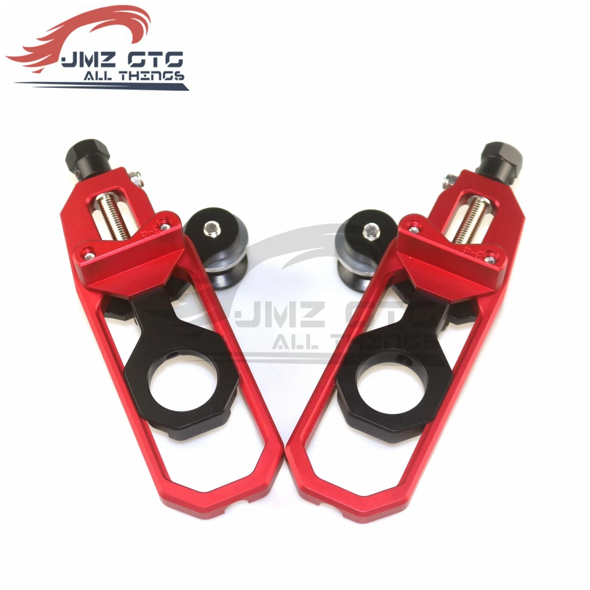 Motorcycle CNC Rear Axle Chain Adjuster Tensioners  For SUZUKI  GSXR1000 2005 2006 2007 2008