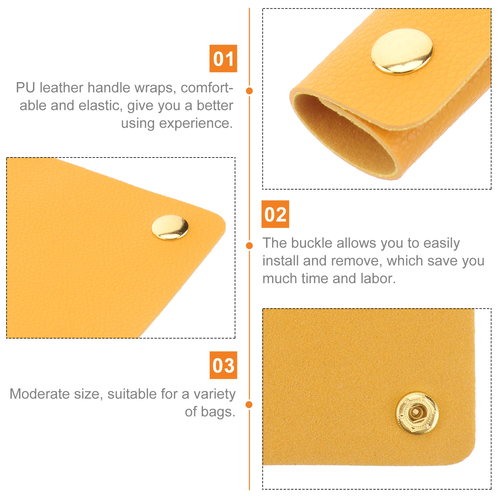 

1pc Handbag Handle PU Sleeve Tote Bag Purse Handles Strap Travel Accessories Protector Display Pu Sleeve Tool