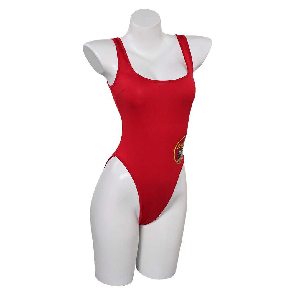 Traje de baño de Baywatch para mujer, traje de baño Sexy, uniforme de equipo de rescate en la playa, traje de Cosplay para Halloween y verano