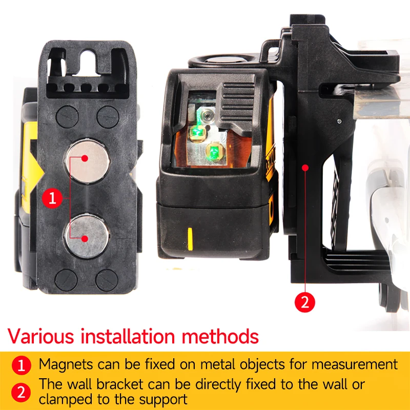 DEWALT DW088CG Two Lines Laser Level Strong Green Light Cross High Precision Horizontal Vertical Laser Level Dotting Instrument