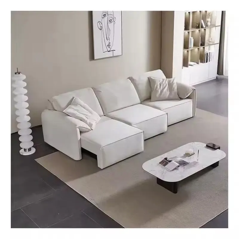 Electric Automatic Remote Control Leather Sofa Bed Luxury Comfortable Recliner for Living Room