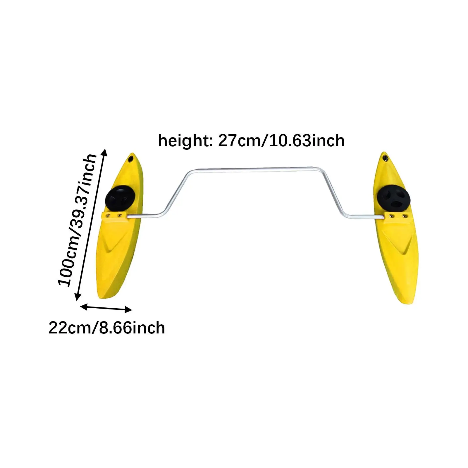 Kayak Stabilizer Float Stabilizer System Set with Arms Rod Easy Installation