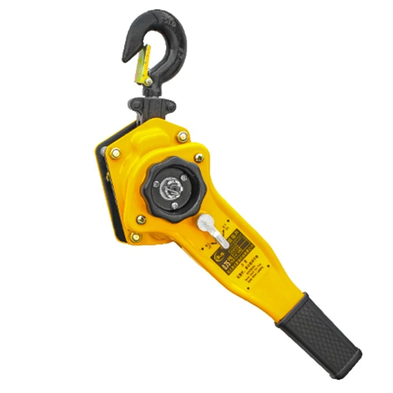 0.75T1/2/3T Traction Hoist Portable Hand Wrench Manganese Steel Hook Hand Chain Hoist Crane Wire Tensioner Manual