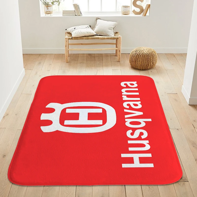 Custom Doormat Entrance Door H-Husqvarnas Porch Foot Mat Non-slip Hallway Corridor Carpet for Kitchen Bedroom Rug Slip-resistant