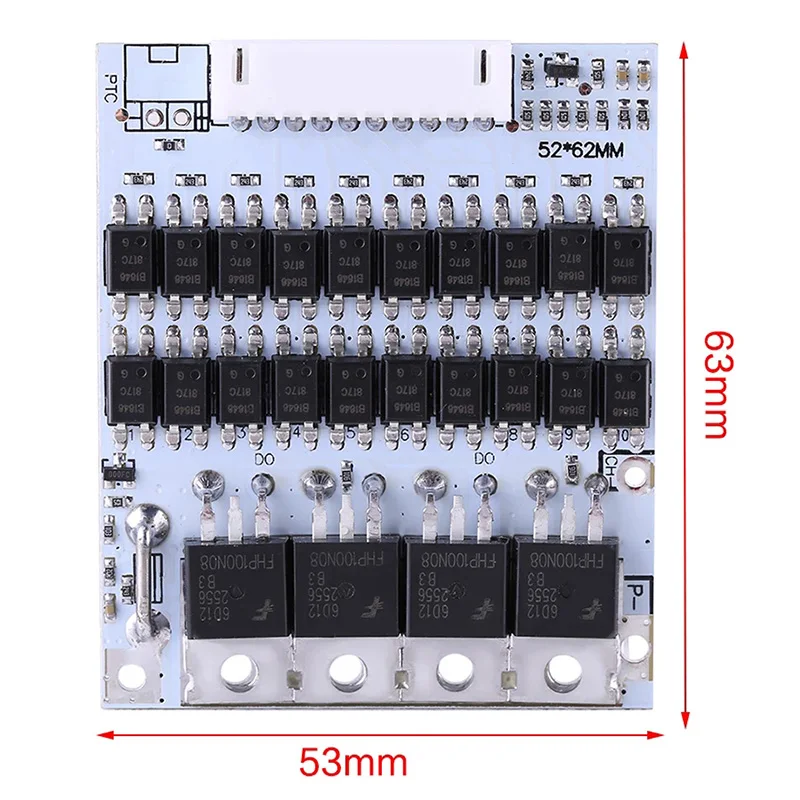 Freies verschiffen 10S36V40A18650Li-ionLithiumBatteryProtectionBMSPCB BoardwithBalance10S36VLi-ion LithiumCell40A