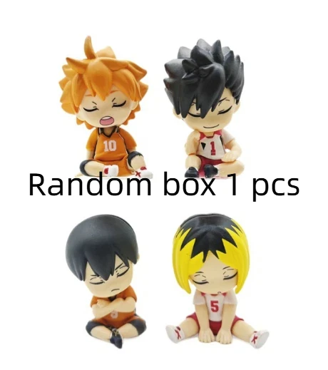 Neu Auf Lager Japanische Anime Volleyball Jugend Schulter Zu Schulter Schlaf Blind Box Kawaii Action Figur Desktop Ornament Geschenke
