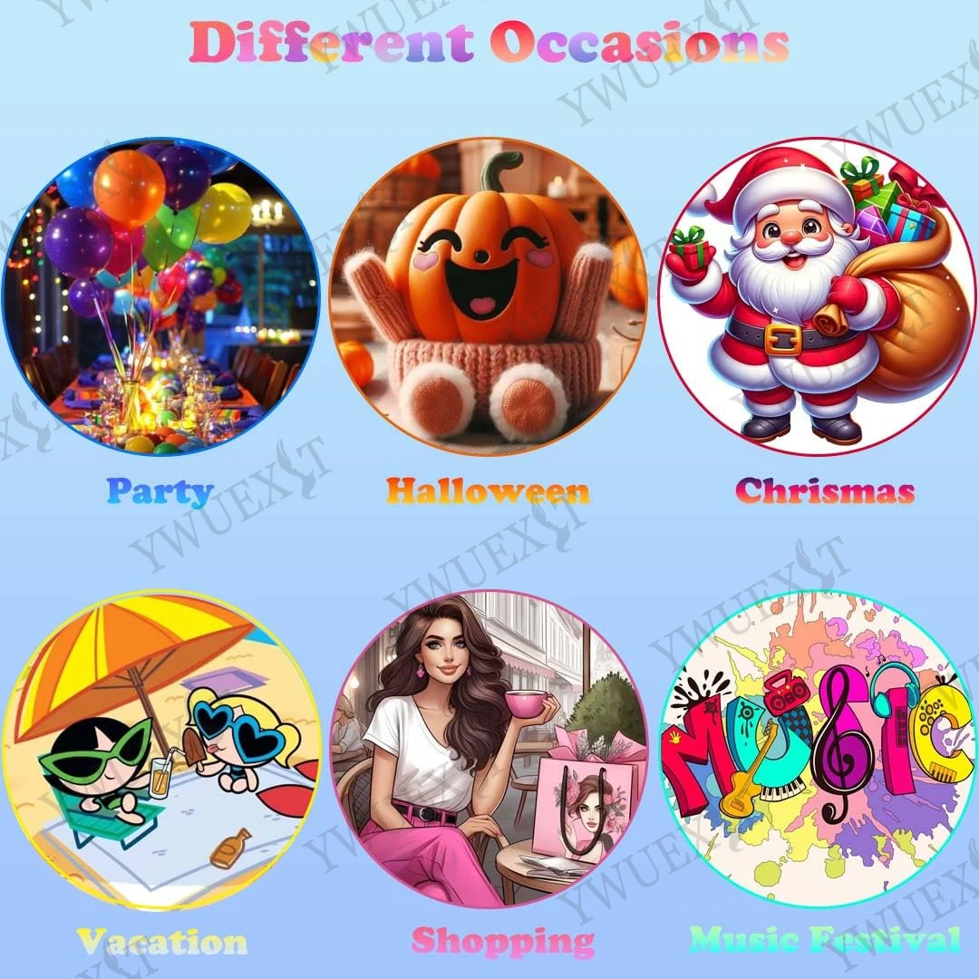 YWUEXT مشبك ملون في 16 بوصة وصلات شعر ملونة يسلط الضوء على قطع الشعر الطويلة المستقيمة للنساء والأطفال والبنات #6