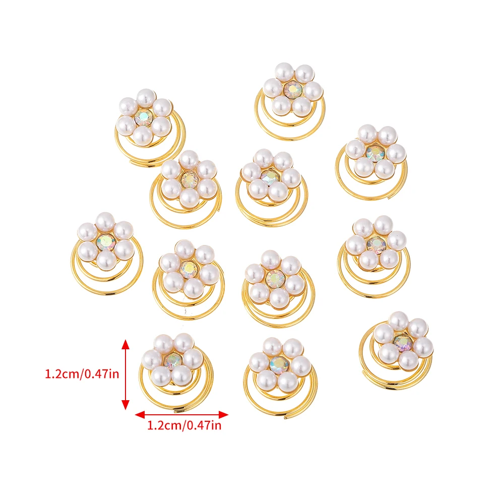 Molans 12Pcs Gold Star Hair Accessories Spiral Hair Pins Wedding Stars Hair Clips Bridal Headpieces Loc Dreadlock Accessories