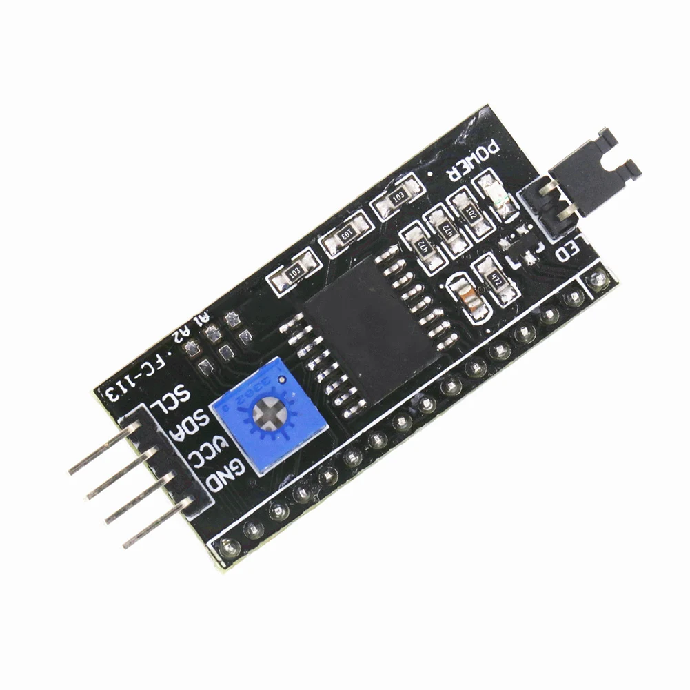 For Microcontroller Systems IIC Interface Board I2C LCD Adapter Sensor Interface PCB Color Black Lcd Display Control Module