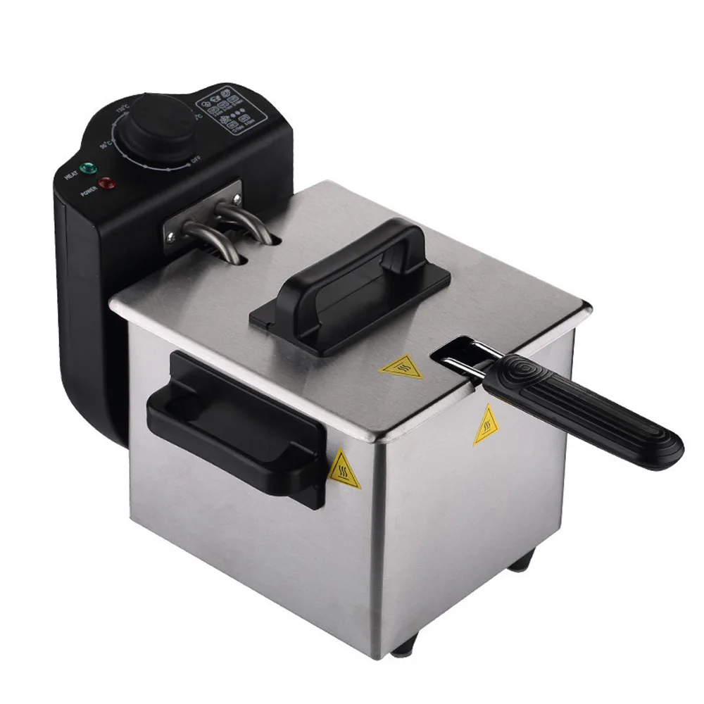 

French Fries Machine Small Oil Pan Commercially Opened Electric Fryer