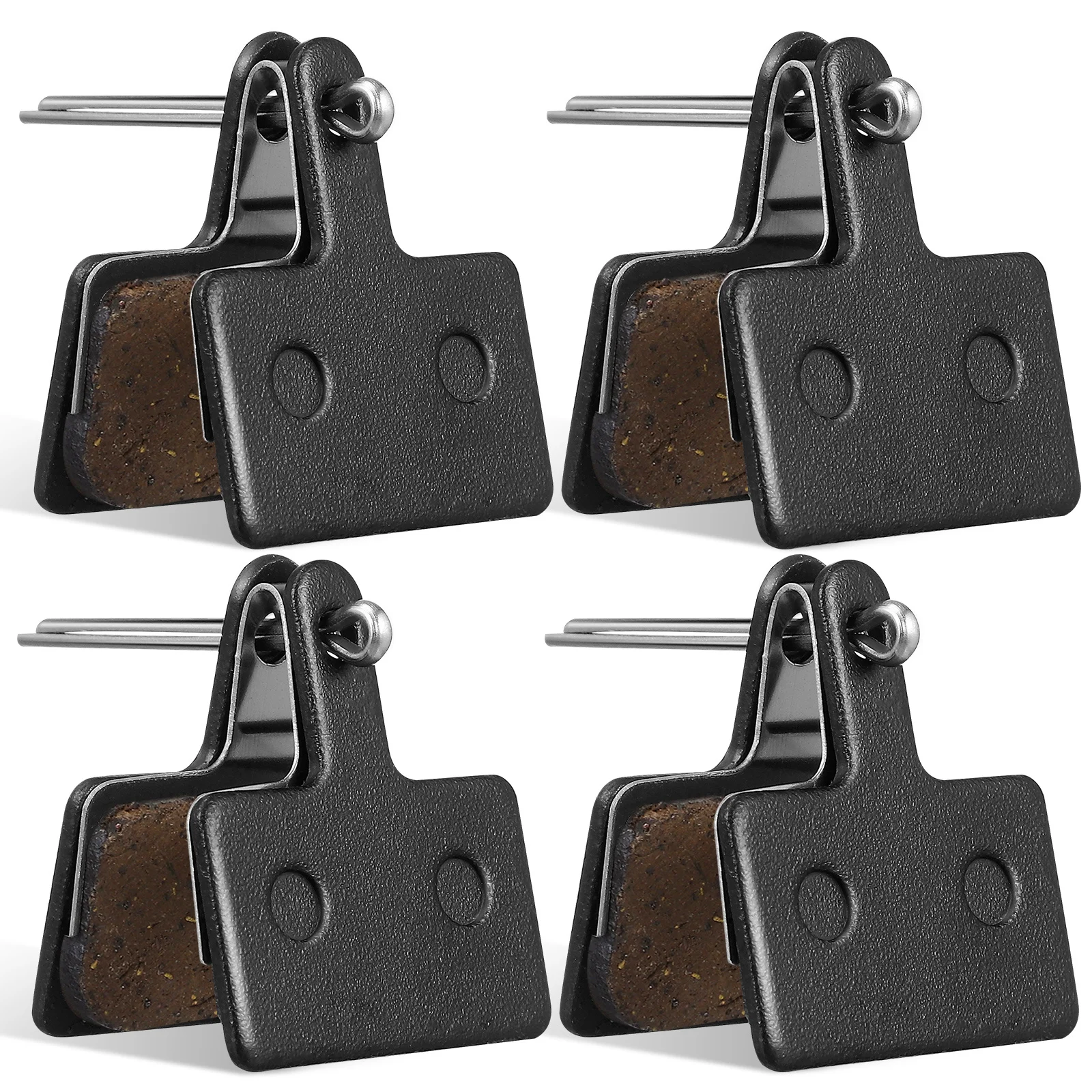 

4Pairs Bike Brake Pads High Durability Silent Disc Brake Block Cycling Replacement Heat Resistant Low Noise Mountain Road Bike