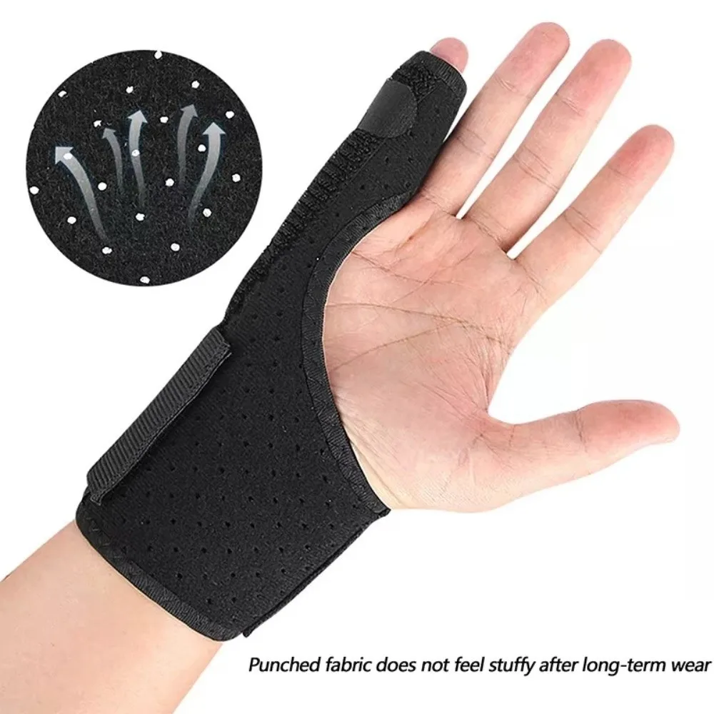 with Aluminum Plate Support Strip Finger Clamp Adjustable Widened Little Finger Strap Breathable Detachable Finger Wrist Guard