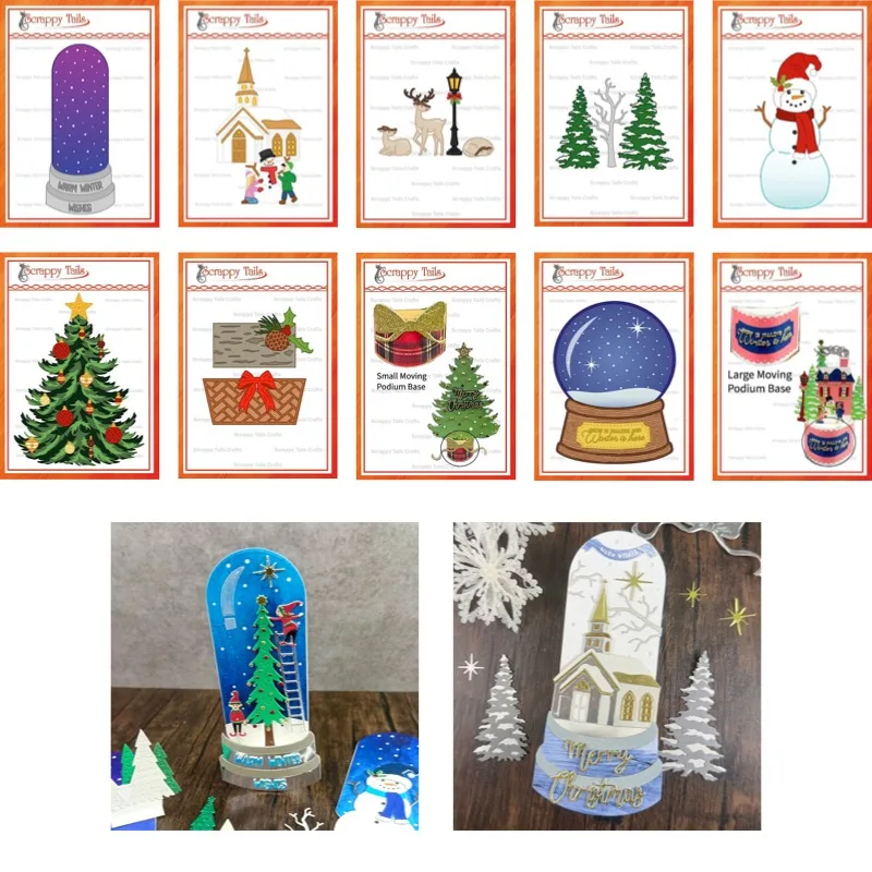 Podium Extra Large Christmas Tree metal die cutting 2026 new DIY die mold scrap booking paper making cut craft big die handmade