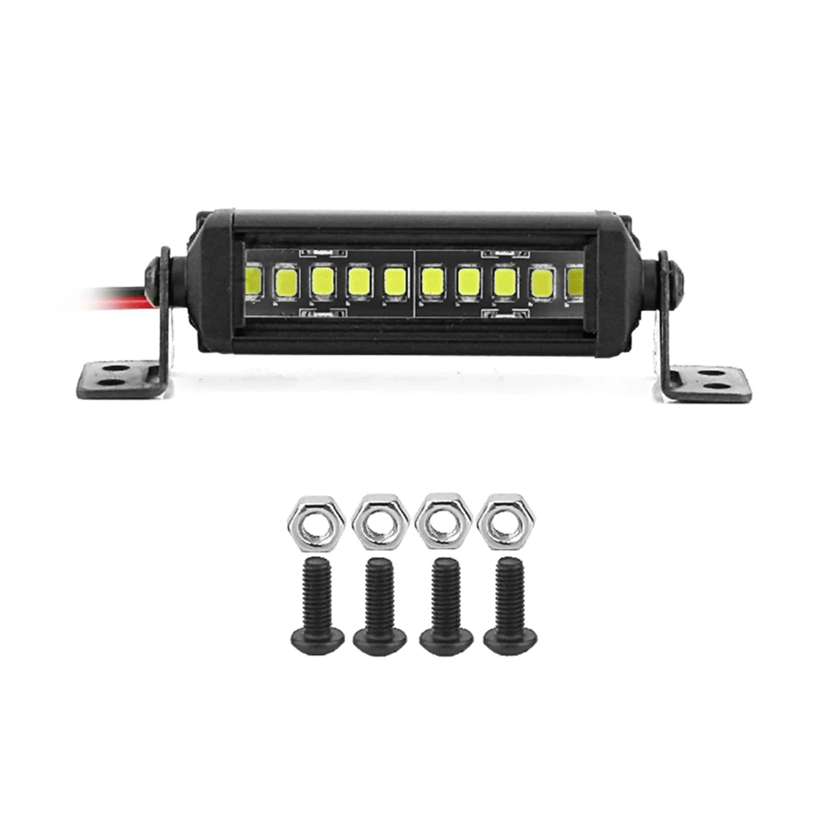 

AM-RC Car Roof Lamp 24 36 LED Light Bar for 1/10 RC Crawler Axial SCX10 90046/47 SCX24 D90 TRX4 Body, E