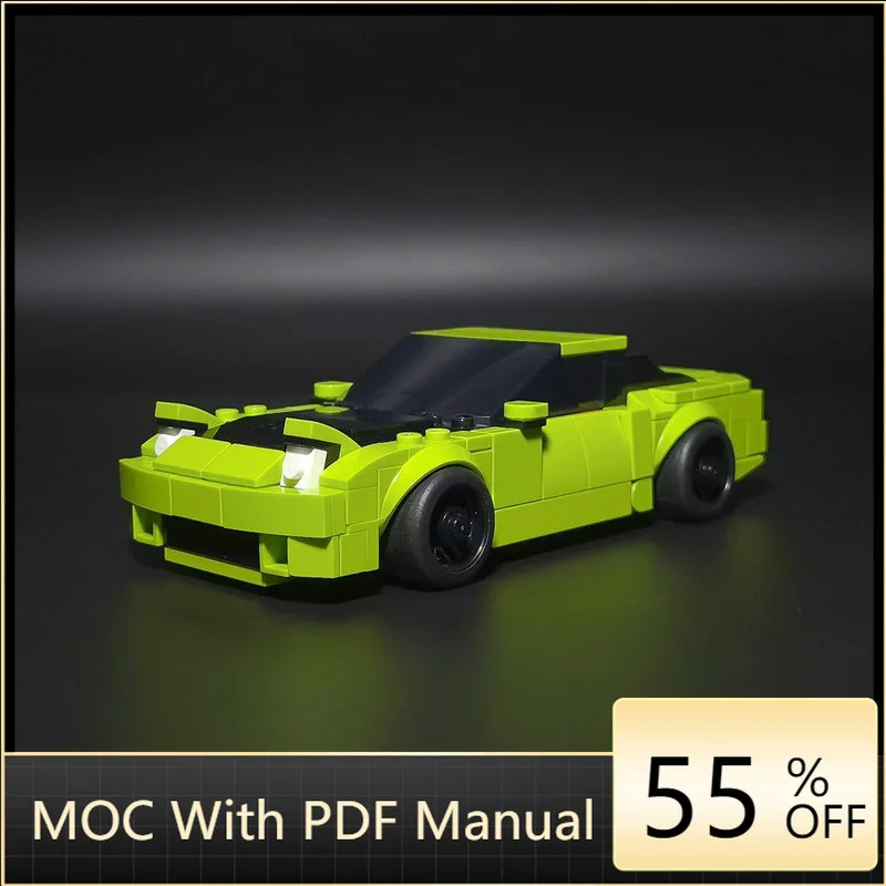 

290PCS MOC Customize 77237 Nissan 180SX Speed Racing Model Building Block Bricks Creative Assembly DIY Toy Birthday Gift For Kid