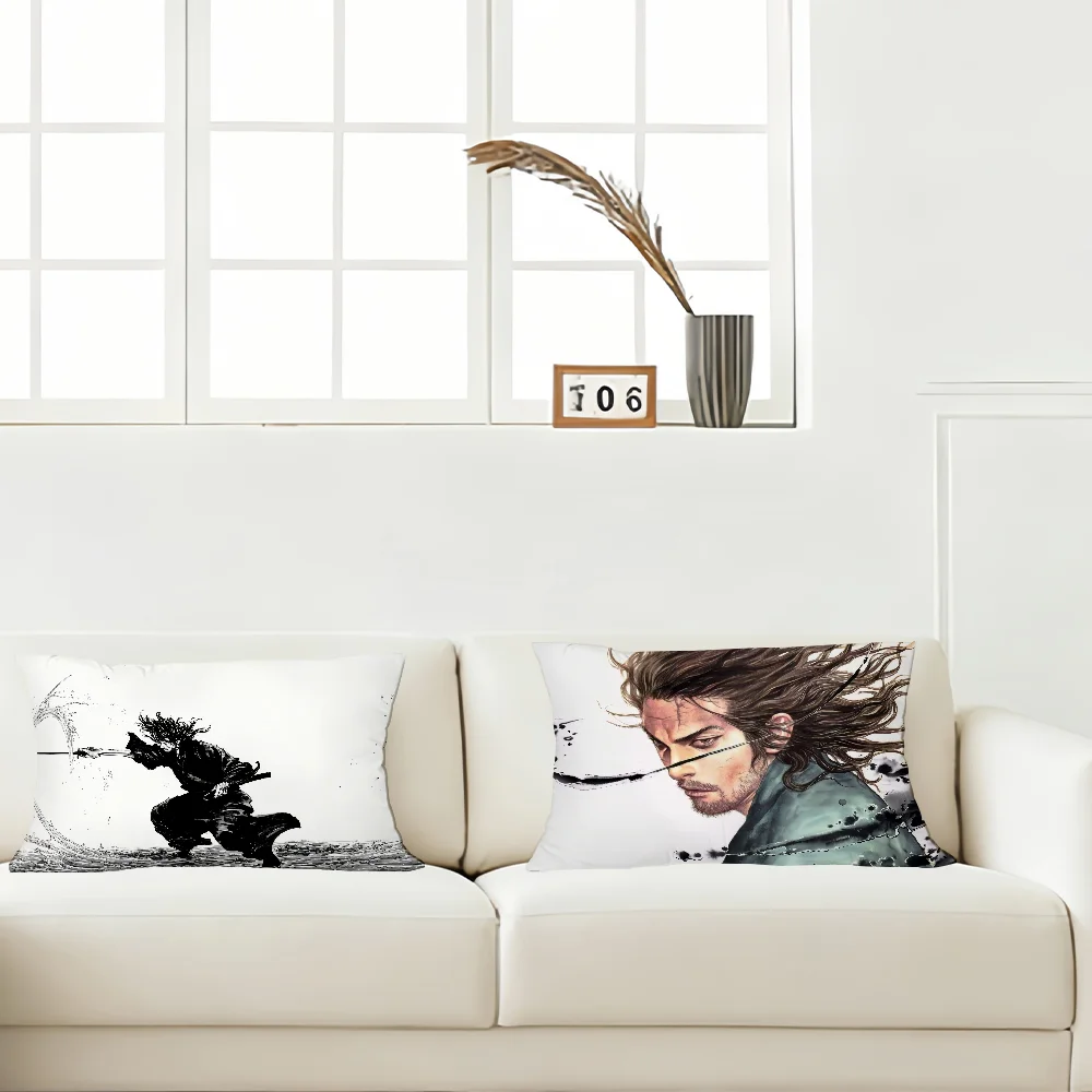 V-Vagabond Manga Pillow Case Cover Suitable For Sofa Bedroom Car Cushion Rectangular Back Cushion